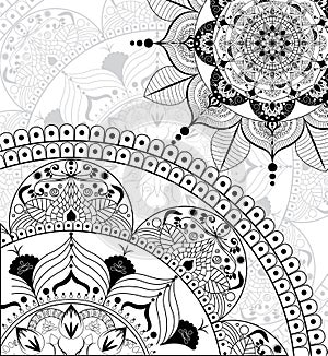 Vector Zentangle mandala background