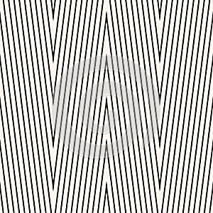 Vector zig zag stripes seamless pattern. Monochrome chevron geometric texture