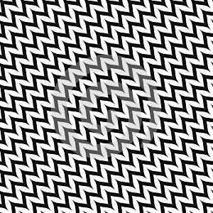 Vector zigzag diagonal chevron seamless pattern. Curved zig zag texture