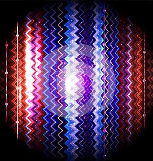 Vector zigzag striped abstract background