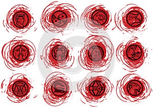 Vector zodiac collection
