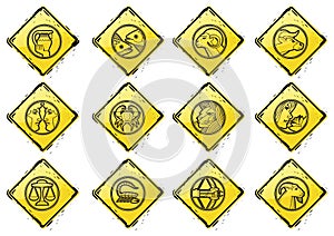 Vector zodiac collection