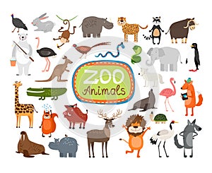 Jardín zoológico los animales 