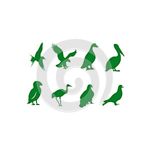 Vectorial collection of birds