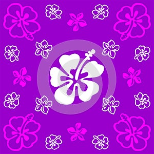 Vectorial flower pattern