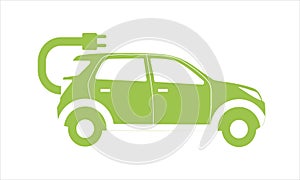 Vectorial icon of electric car photo