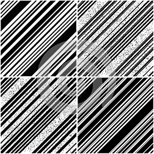 vectorial pattern collection with oblique black segments_t