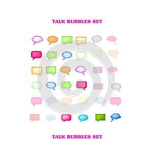 Vectorial Talk Bubbles Set