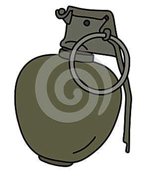 The old offensive hand grenade photo