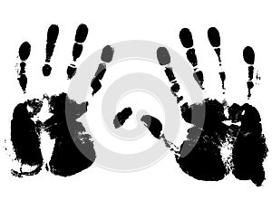 Vectorized Hand Prints and Smeers
