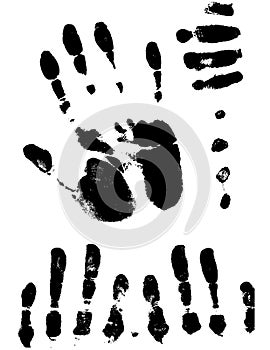Vectorized Hand Prints and Smeers