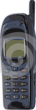 Vectorized old phone