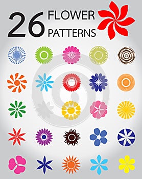vectors of flower pattern