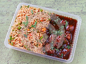 veg manchurian combo meal takeaway Chinese cuisine