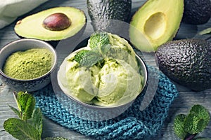 Vegan Avacado Ice Cream