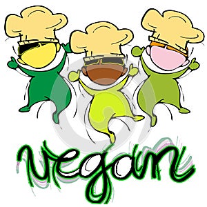 Vegan Baby Chef, Cartoon for Children-Diversity