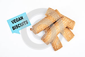 Vegan biscuits. Lifestyle, natural product, fiber and healthy