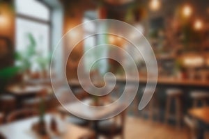 Vegan Cafe Ambient Blur