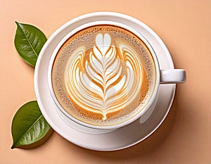 vegan capuccino, AI generated