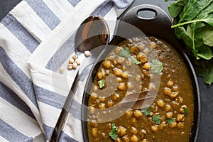 Vegan Chola Palak or Chana palak