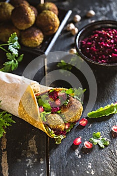 Vegan Falafels Sandwich