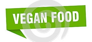 vegan food speech bubble.