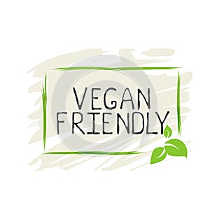 Vegan friendly label and high quality product badges. Bio Home made food Organic product Pure healthy Eco food organic