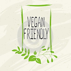 Vegan friendly label and high quality product badges. Bio Home made food Organic product Pure healthy Eco food organic