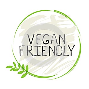 Vegan friendly label and high quality product badges. Bio Home made food Organic product Pure healthy Eco food organic