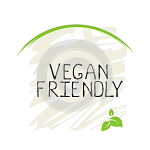 Vegan friendly label and high quality product badges. Bio Home made food Organic product Pure healthy Eco food organic