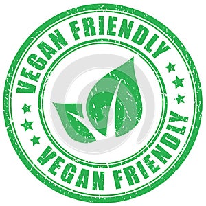 Vegan friendly rubber stamp