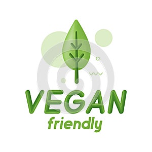 Vegan icon set. Bio, Ecology, Organic logos and badges, label, tag. Green leaf on white background. Vector illustration