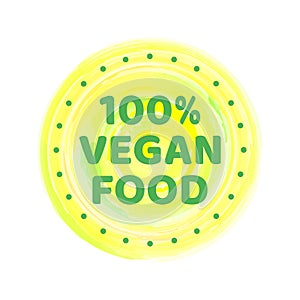 Vegan icon set. Organic logos and badges, label, tag. Green leaf on white background. Vector illustration