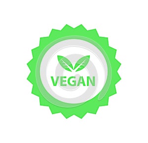 Vegan logo, organic bio logos or sign. Raw, healthy food badges, tags set for cafe, restaurants, products packaging etc