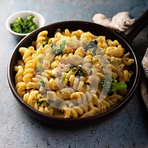 vegan mac and non-cheese, AI generated