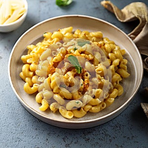 vegan mac an non-cheese, AI generated