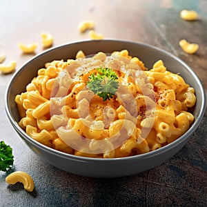 vegan macaroni cheese, AI generated
