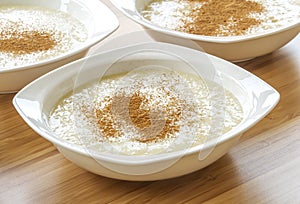 Vegan Mastic Gum Pudding Which Contains Soy Milk