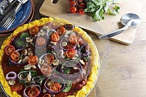 Vegan Polenta Pizza