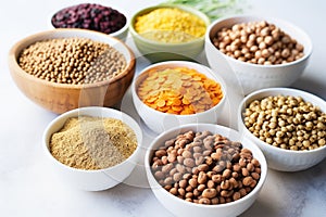 vegan protein sources like lentils, beans, and chickpeas