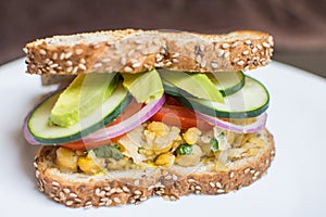 Vegan sandwich photo