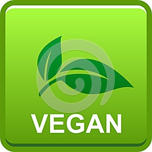 Vegan seal button logo