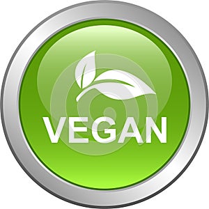 Vegan seal stamp logo