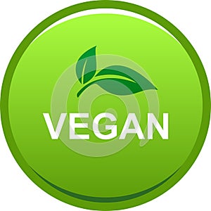 Vegan seal stamp logo