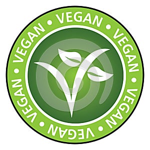 Vegan vector illustration symbol