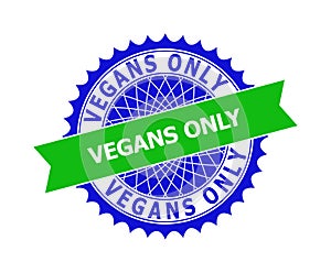 VEGANS ONLY Bicolor Clean Rosette Template for Watermarks