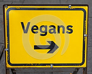 Vegans Sign