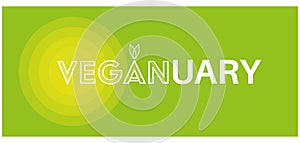 Veganuary Vector Drawing on a white background