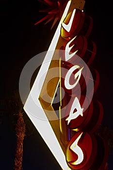 Vegas giant neon sign  on display