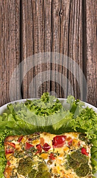 Vegetable baked pudding